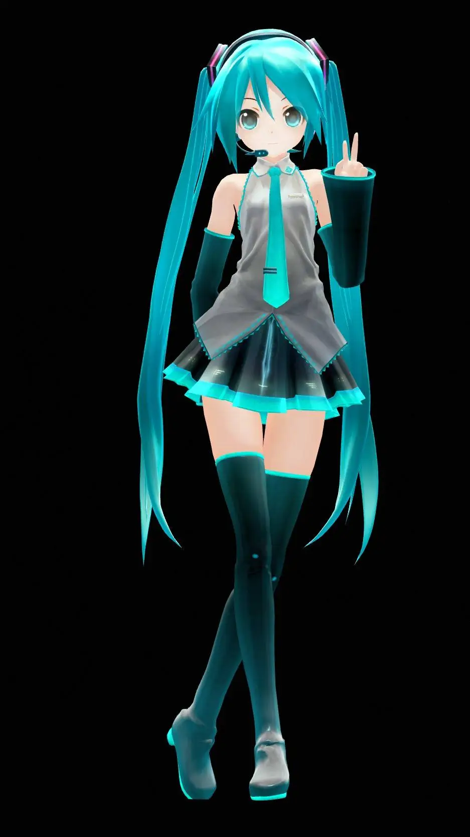 ai character: Hatsune Miku background