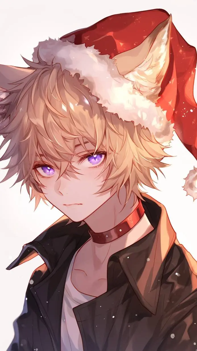 ai character: Christmas Wolf  background