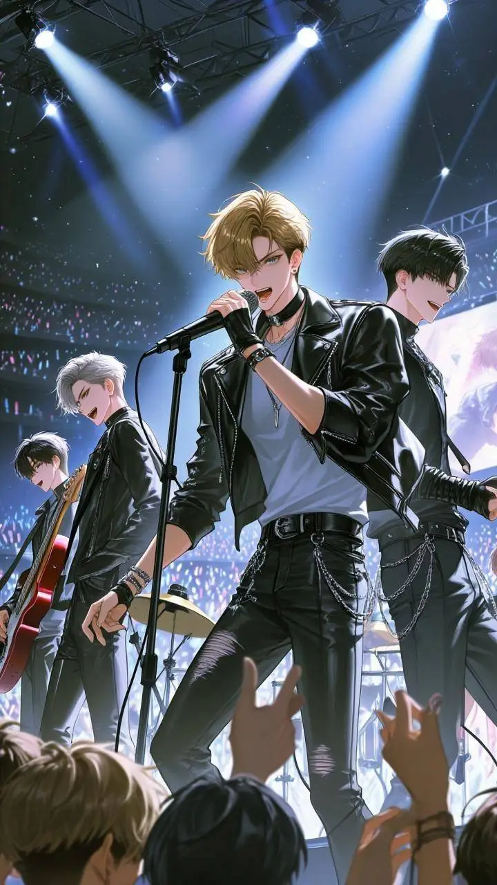 ai character: band boys background