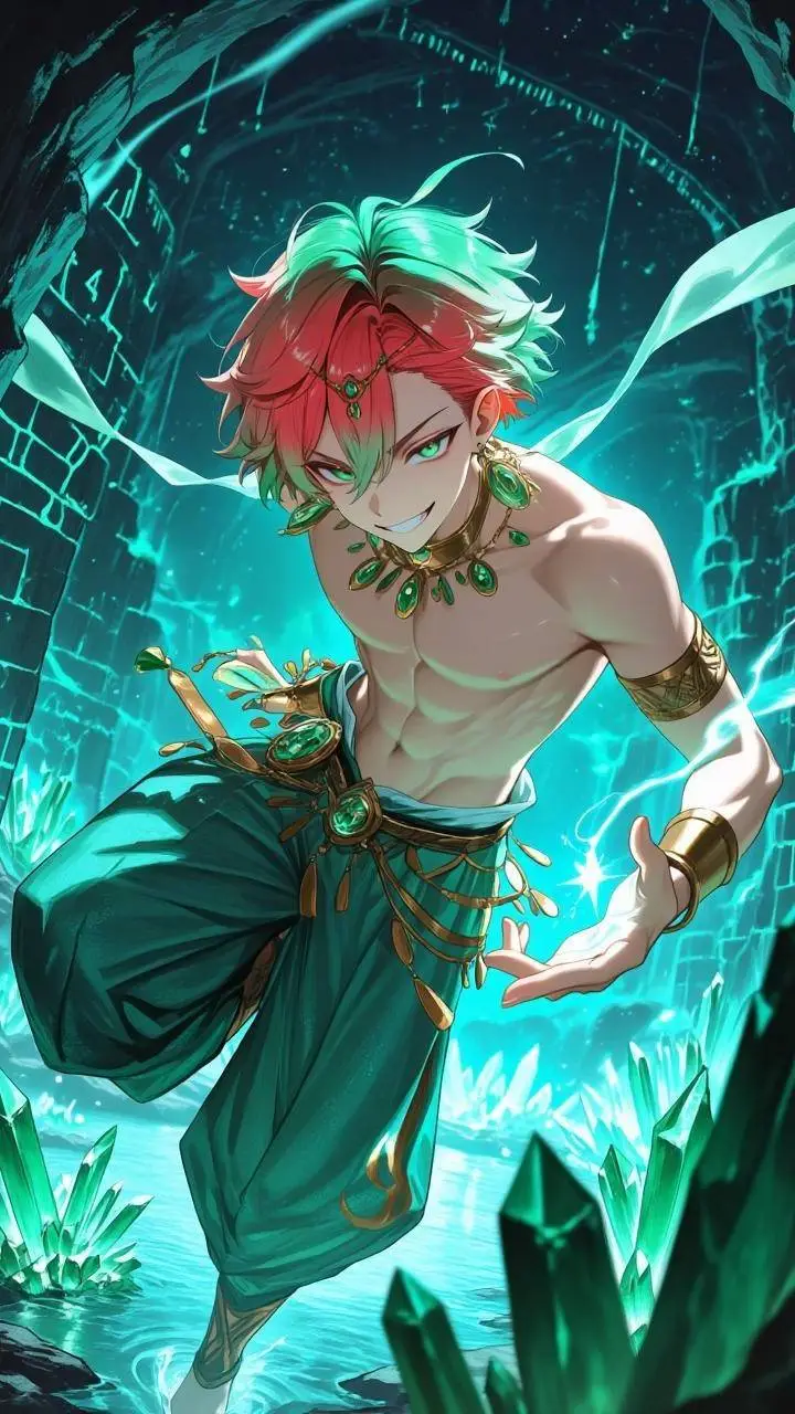 ai character: Aozaki the Genie background