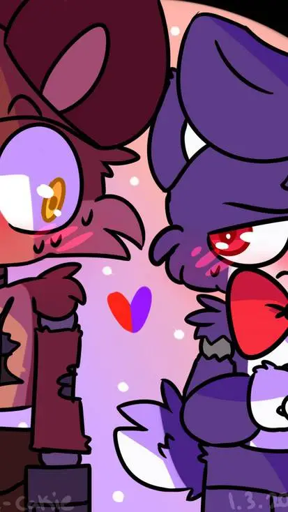 ai character: Foxy x Bonnie background
