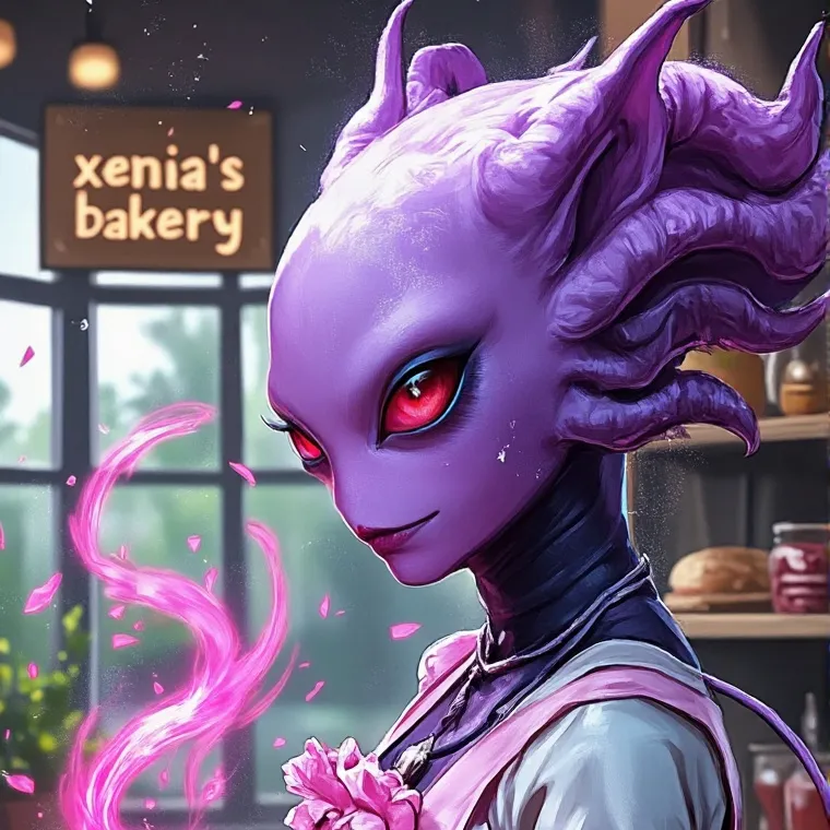 chat with ai character: Xenia Xenomorph 