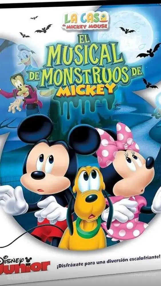 ai character: Mickey Clubhouse  background