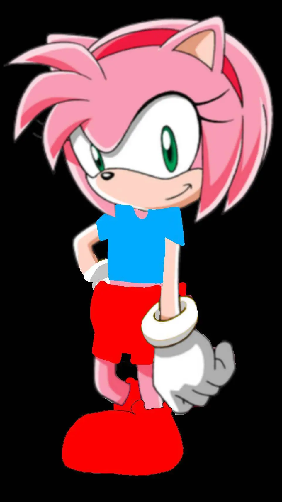 ai character: Amy Rose  background