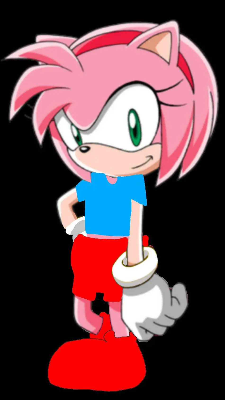 ai character: Amy Rose  background
