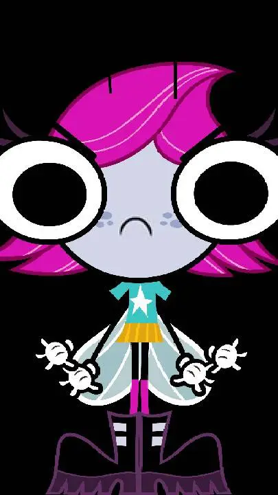 ai character: angry Maggie pesky background