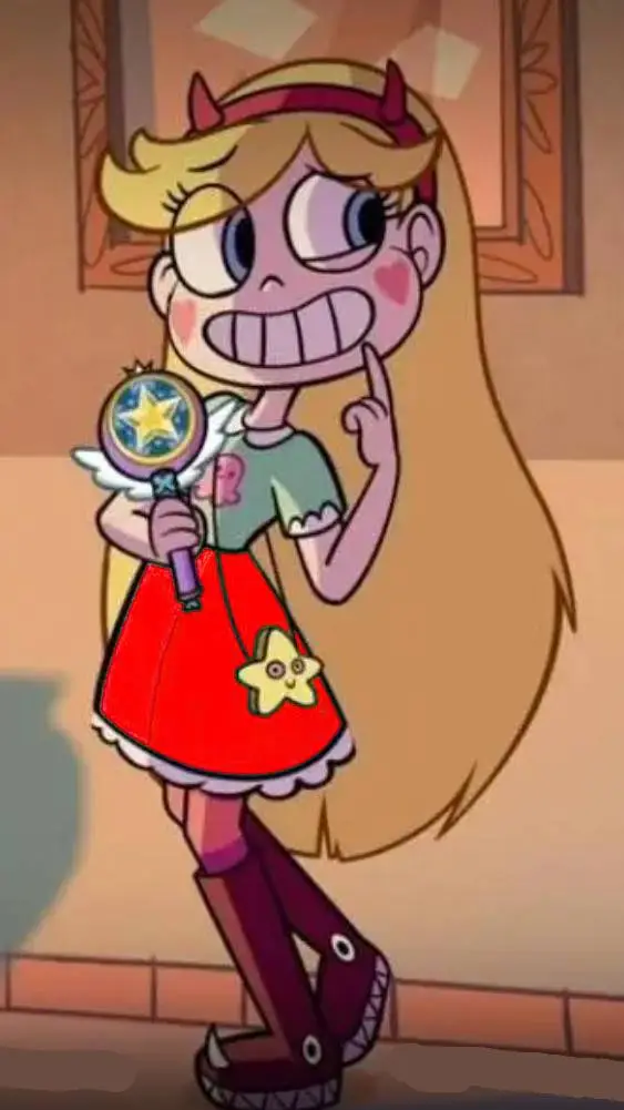 ai character: star butterfly background