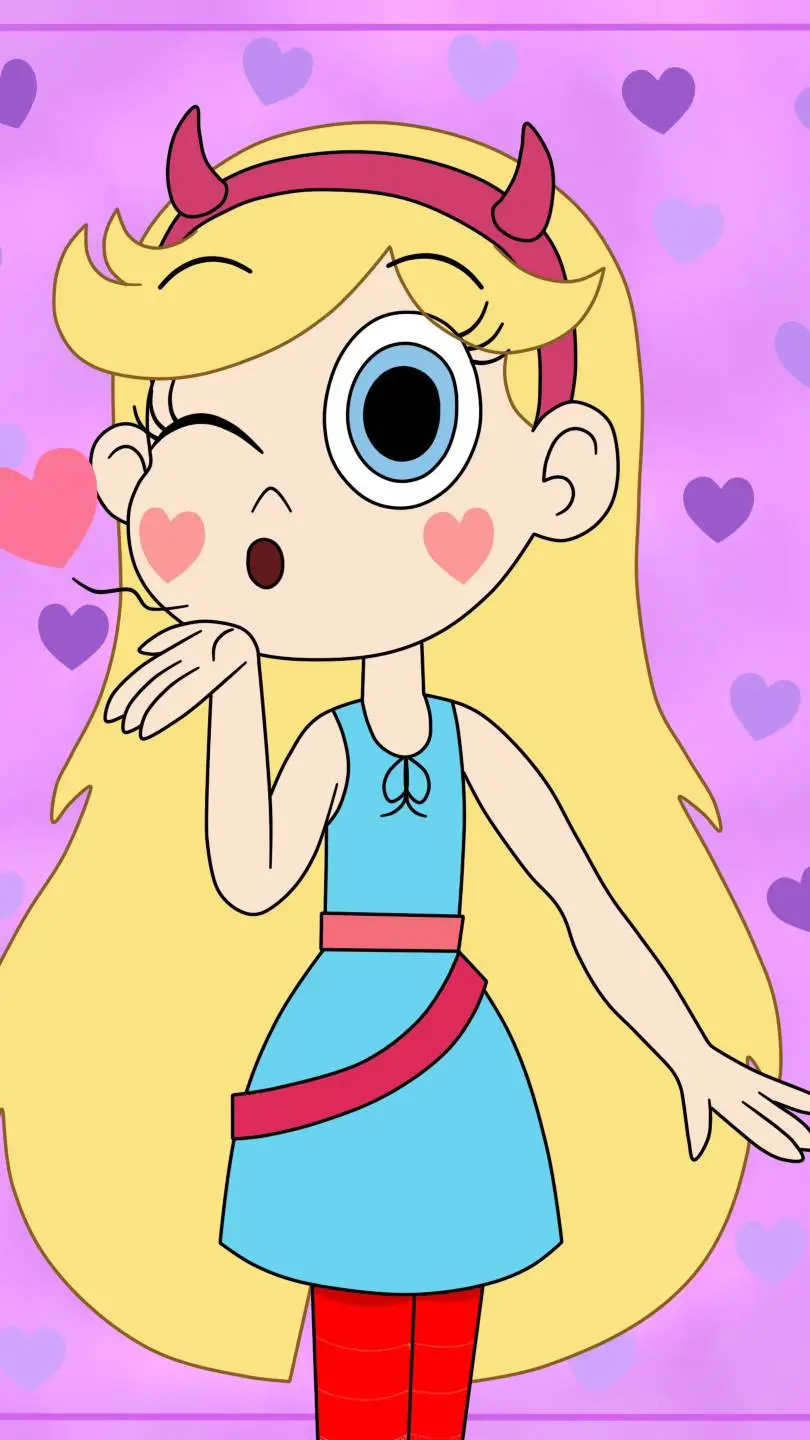 ai character: Star butterfly  background