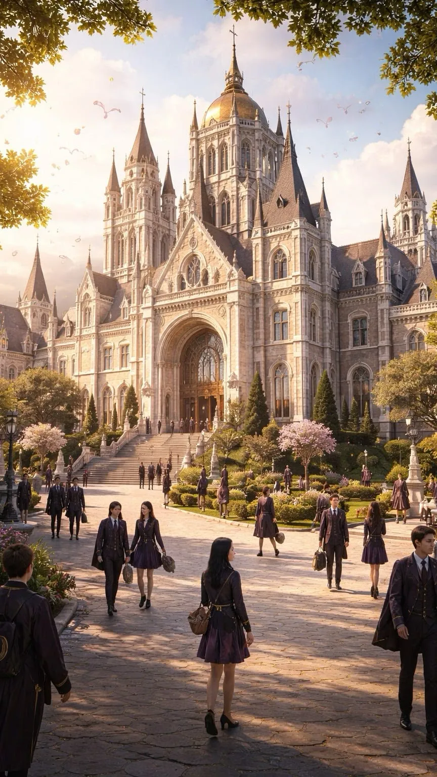 ai character: Sparcade Academy background