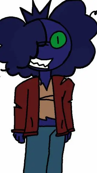 ai character: Blueberry background