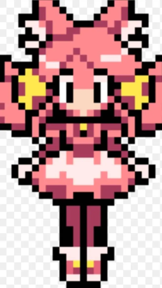 ai character: pink(deltarune) background