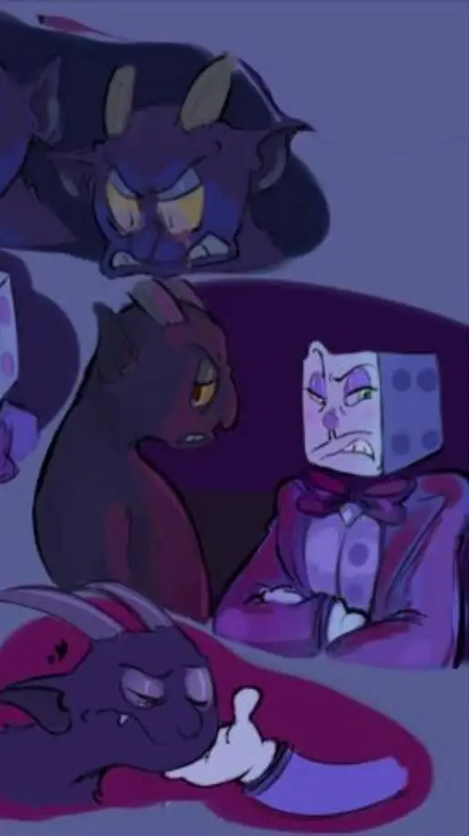 ai character: ❤devildice!!!❤ background