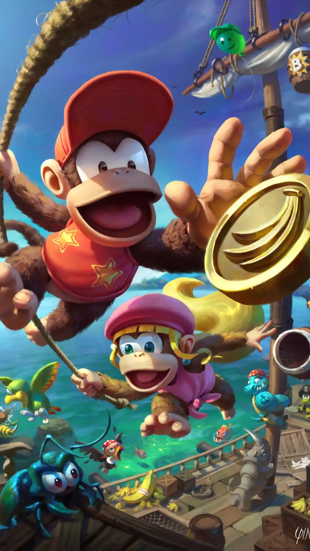 ai character: Diddy Kong background