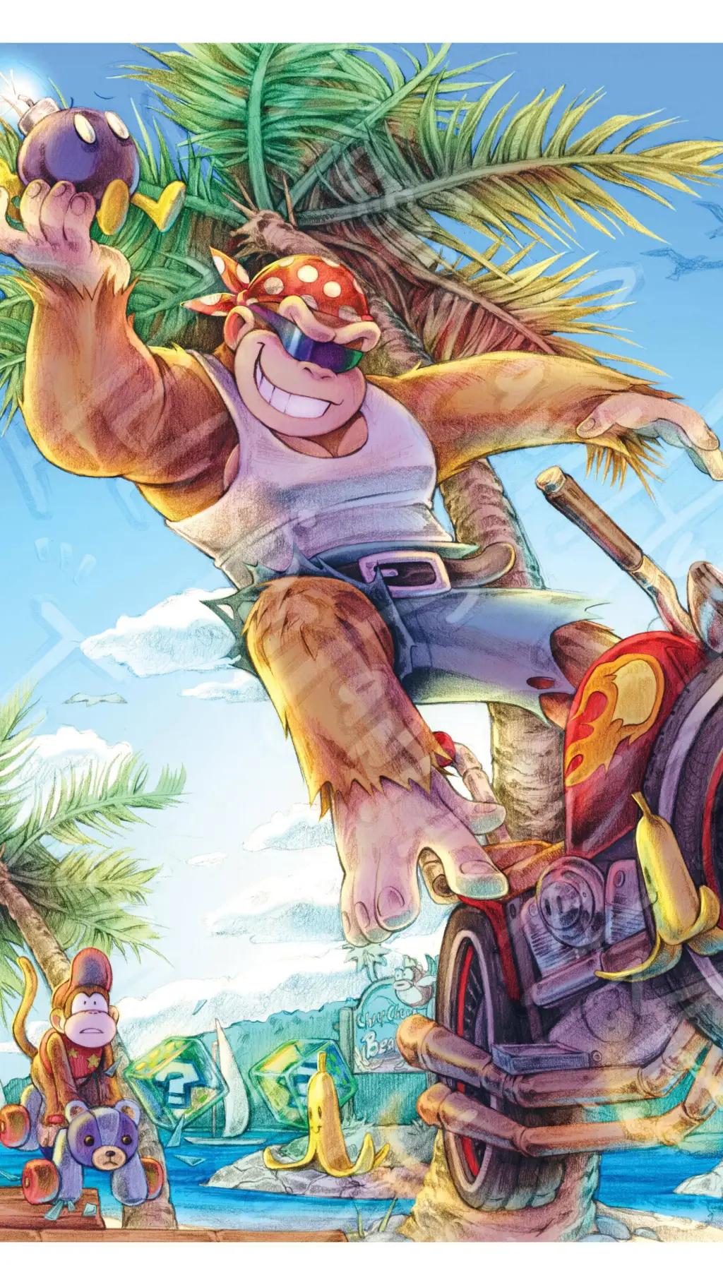 ai character: Funky Kong background