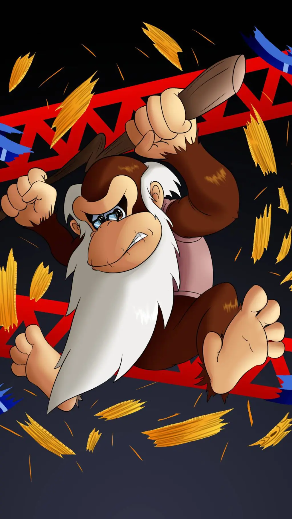 ai character: Cranky Kong background