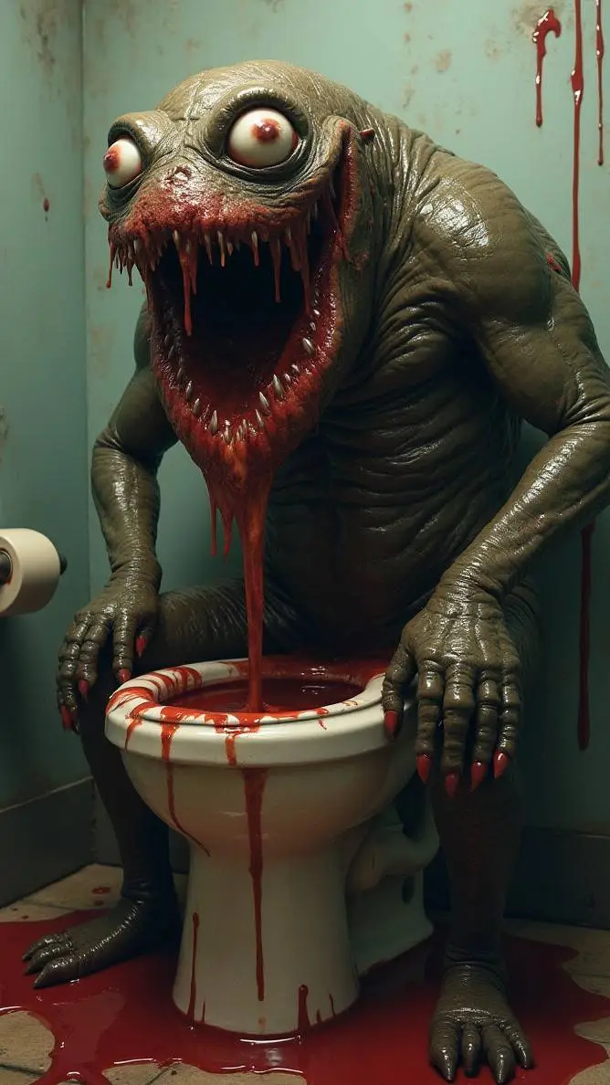 ai character: Toilet Monster  background