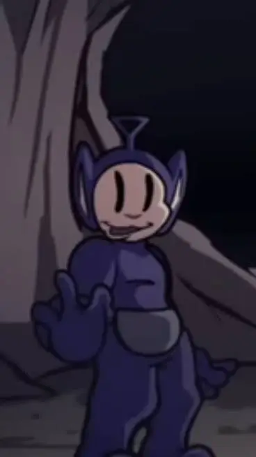 ai character: Tinky Winky  background