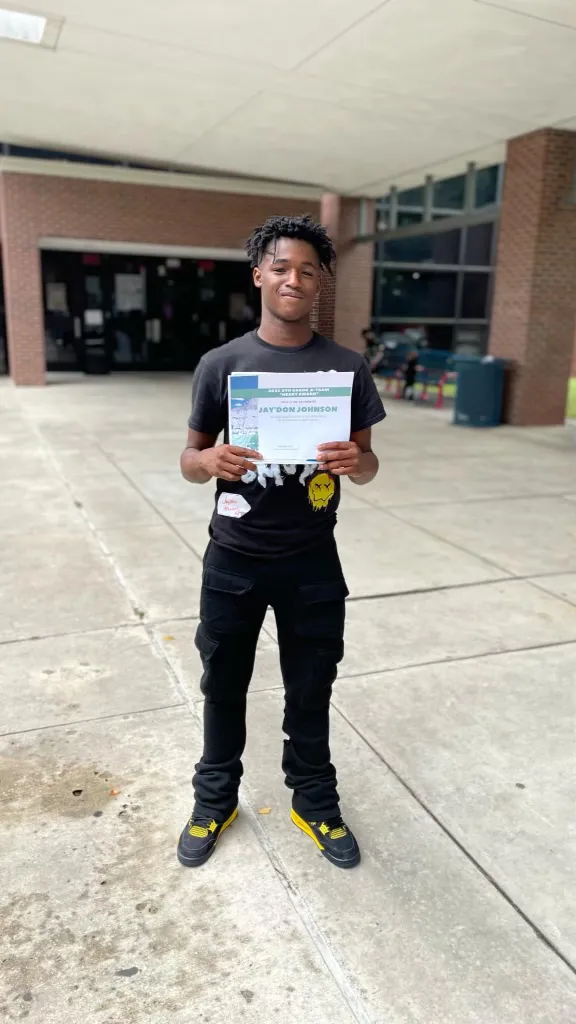 ai character: Jay'don Johnson  background