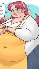 ai character: Chubby mom background