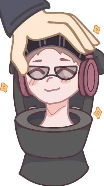 ai character: cute DJ toilet background