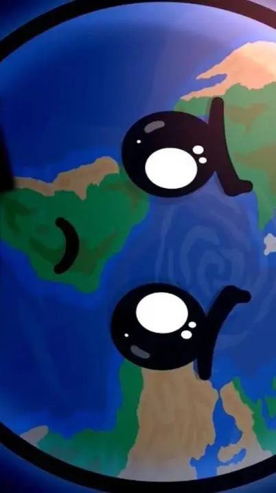 ai character: Cute Earth  background