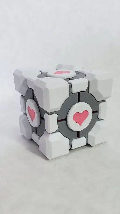ai character: companion cube background