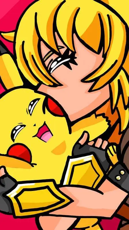 ai character: RWBY X Pikachu  background