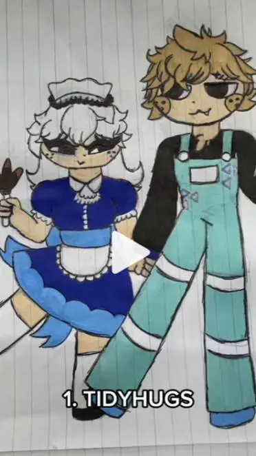 ai character: Tidy hugs background