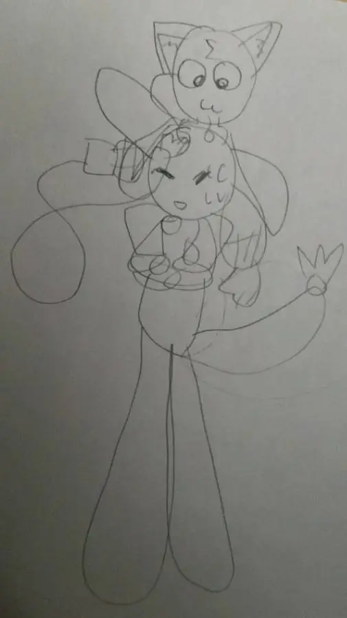ai character: Kat x Looey background