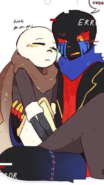 ai character: Error sans  background