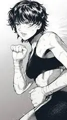 ai character: female baki hanma background