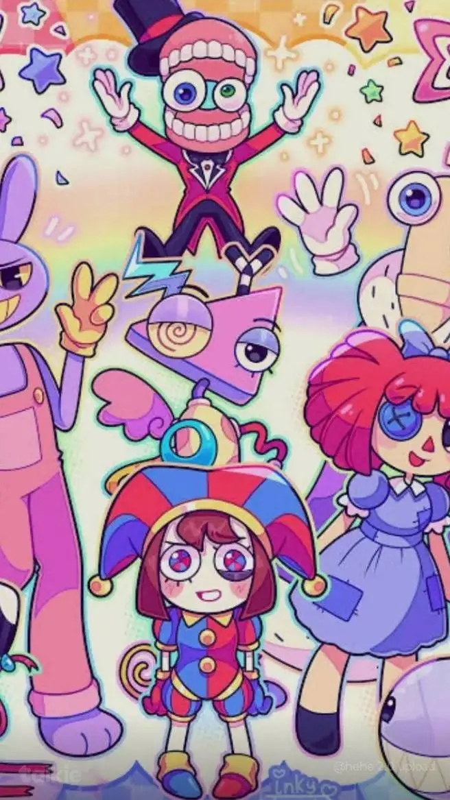 ai character: tadc but caine 😷 background