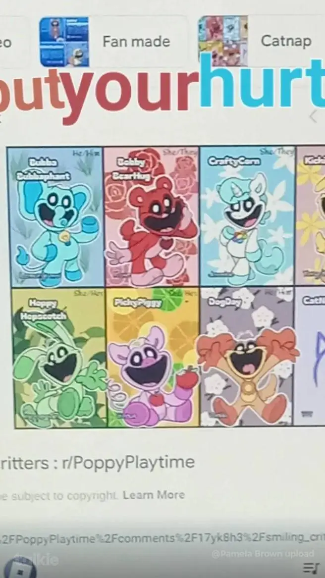 ai character: smiling critters 🤕 background