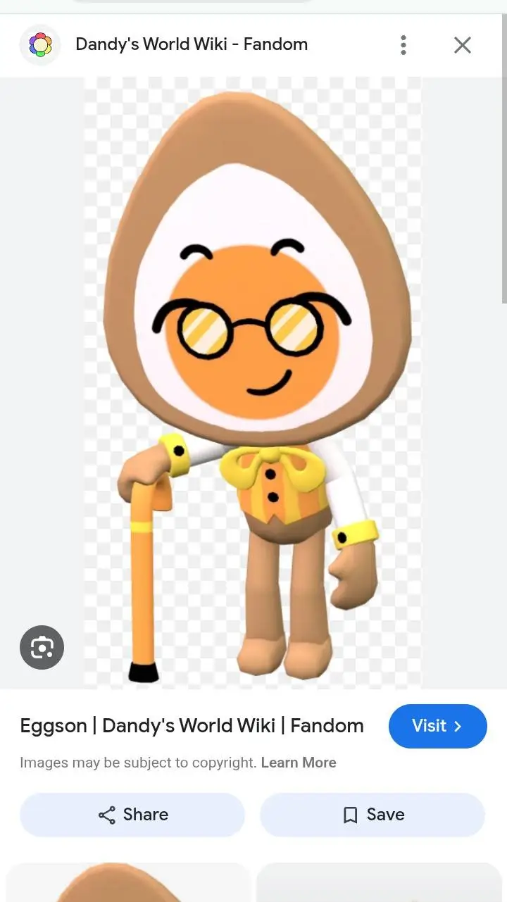 ai character: eggson  background