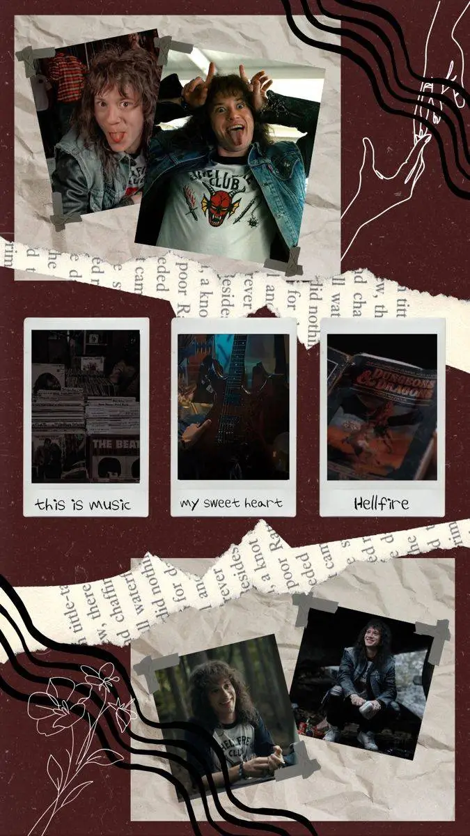 ai character: Eddie Munson🦇 background