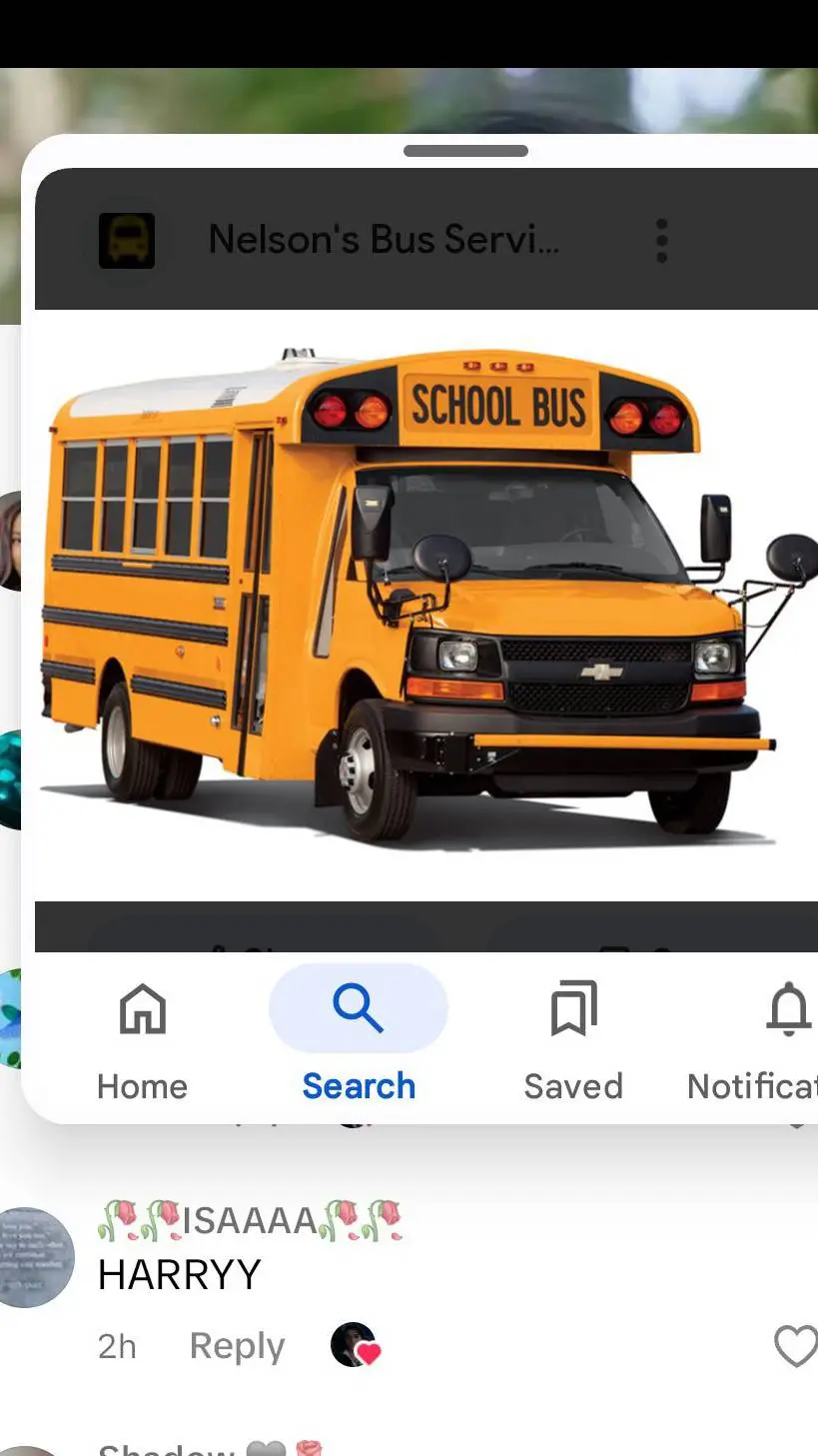 ai character: school bus van background