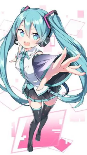 ai character: hatsune miku background
