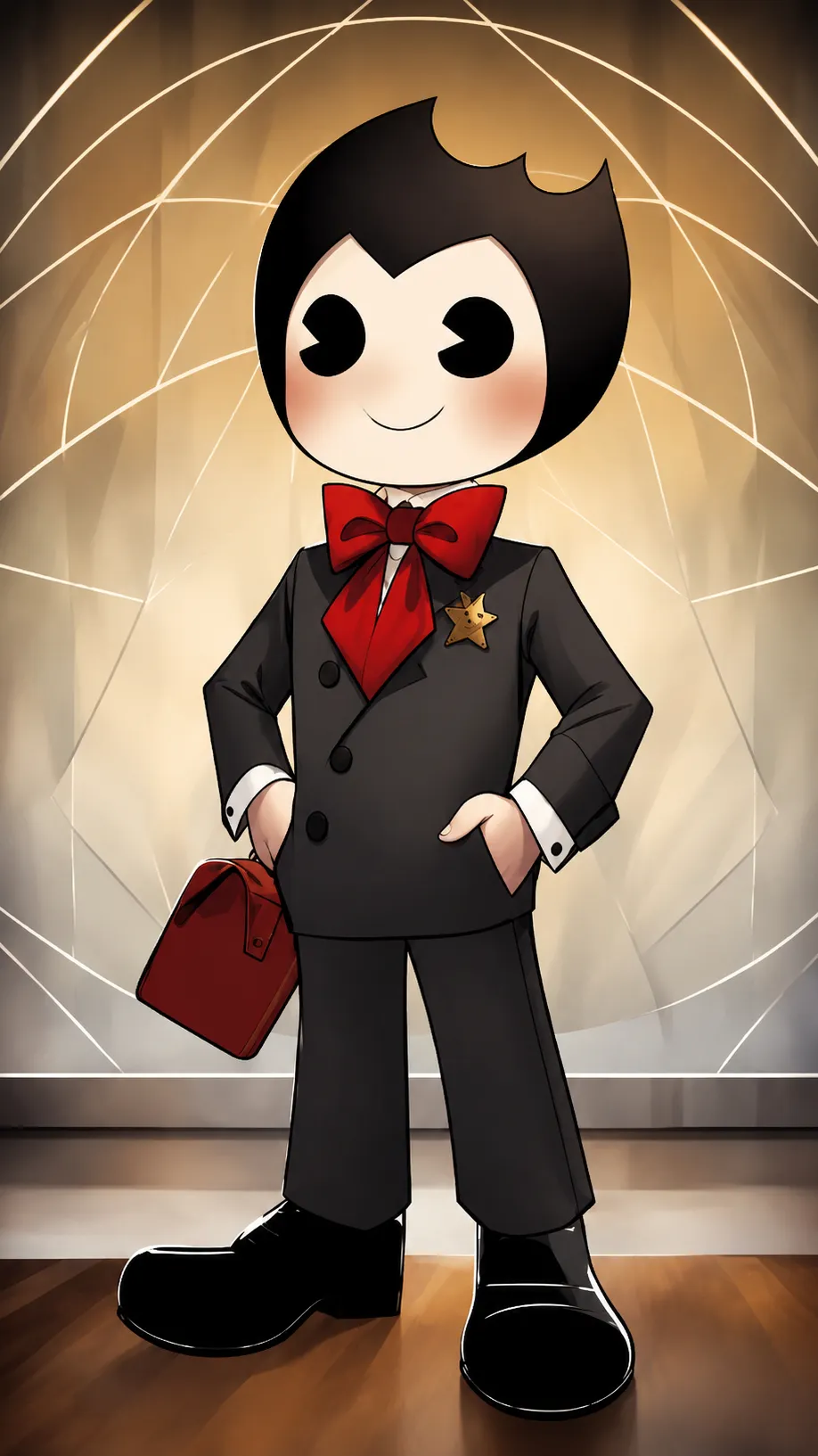 ai character: Bendy🎶 background