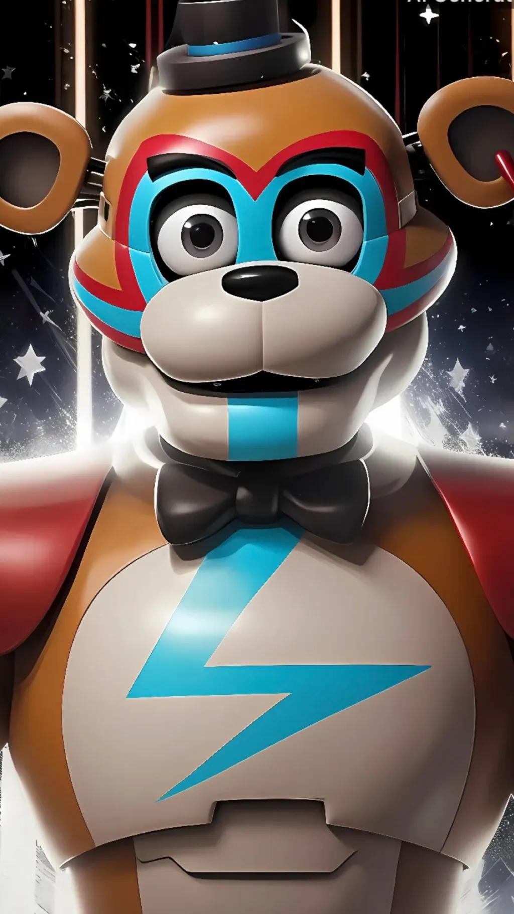 ai character: Glamrock Freddy background