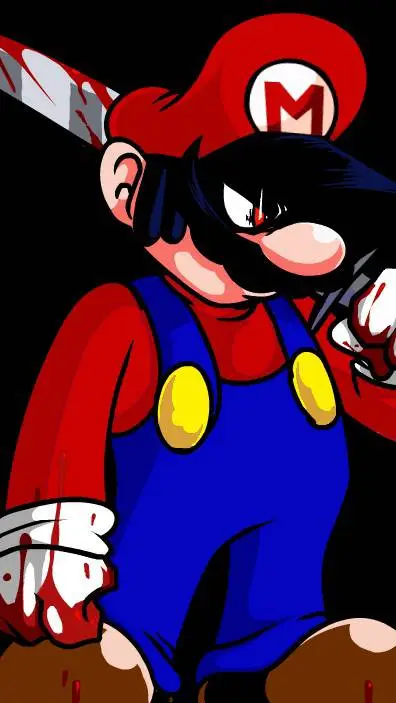 ai character: Devil Mario  background