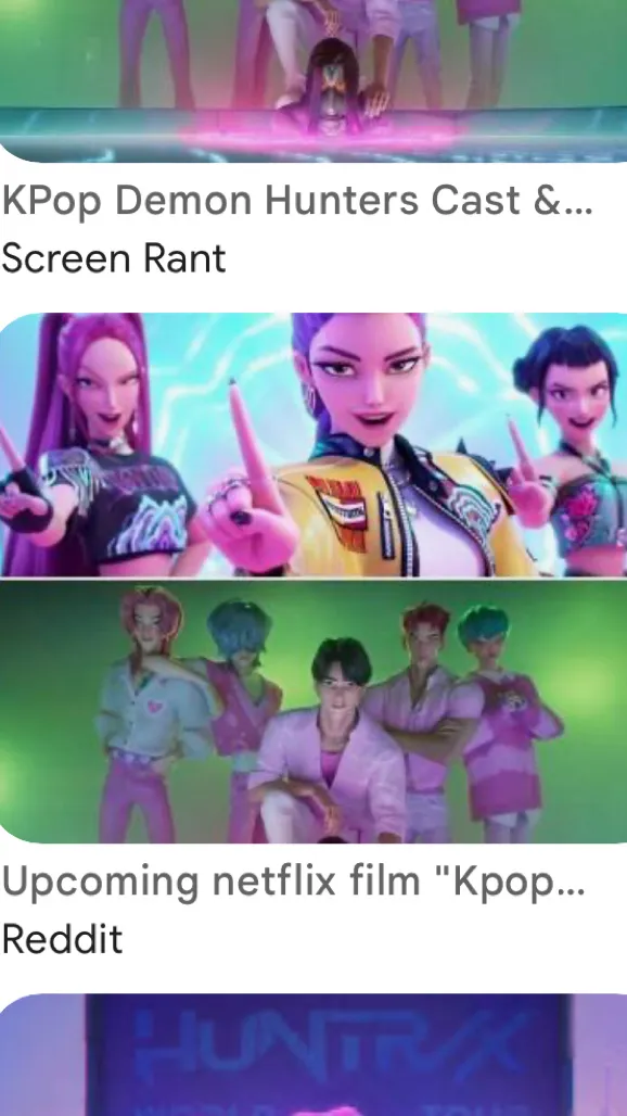 ai character: K-pop dem  hunter background
