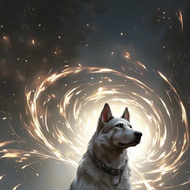 chat with ai character: shadowless dog