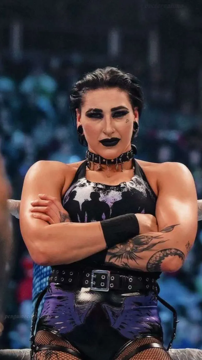 ai character: Rhea ripley background