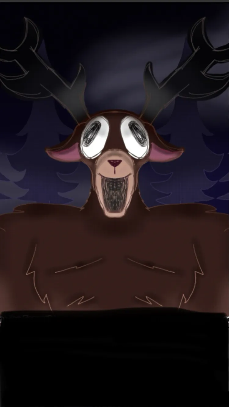 ai character: Deer monster  background