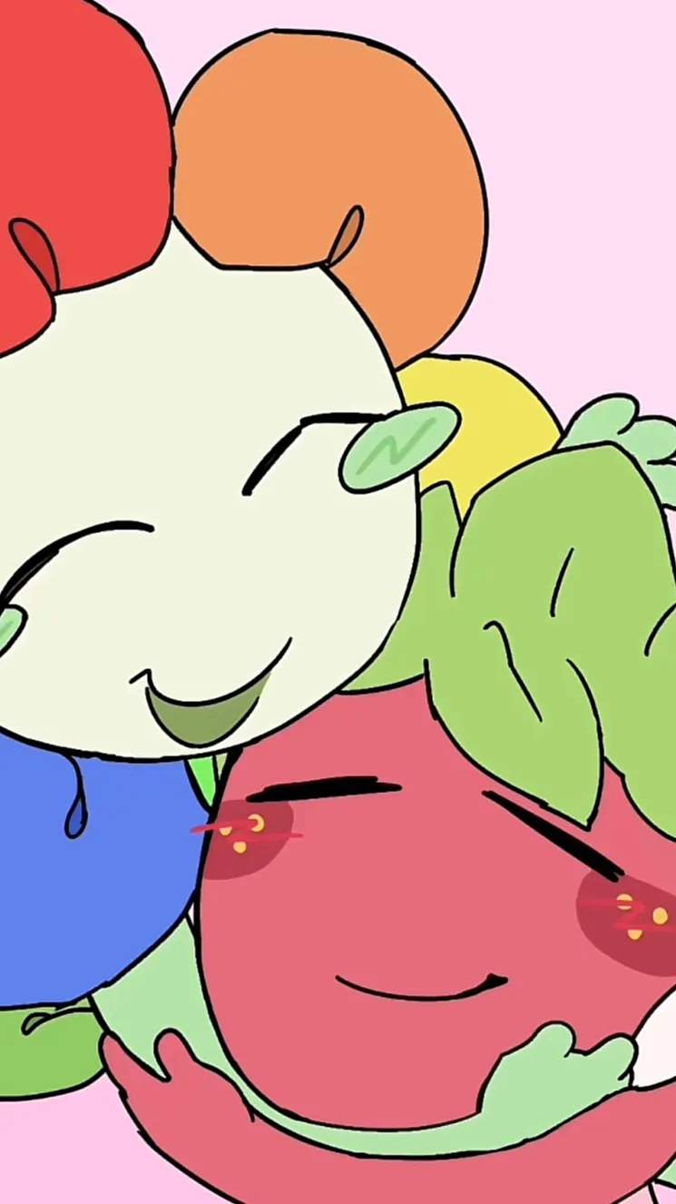 ai character: Sprout x dandy  background