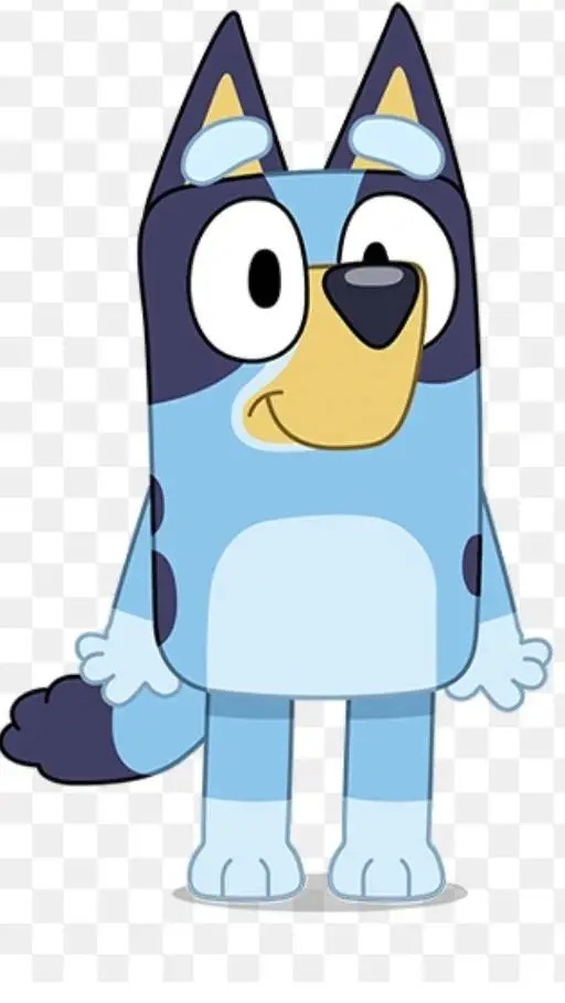 ai character: Bluey background