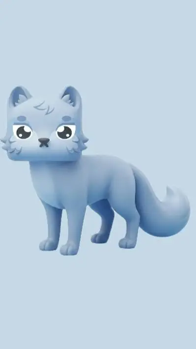 ai character: Arctic Fox background
