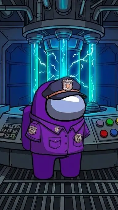 ai character: Purple background
