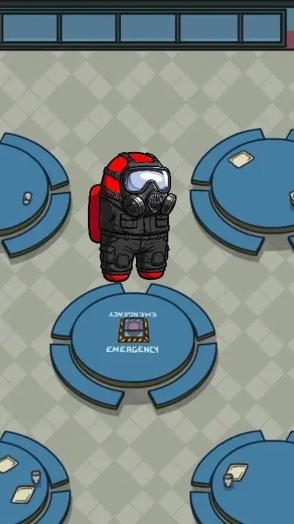 ai character: Red background