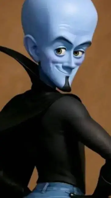 ai character: BADDIE MEGAMIND👁👄👁 background